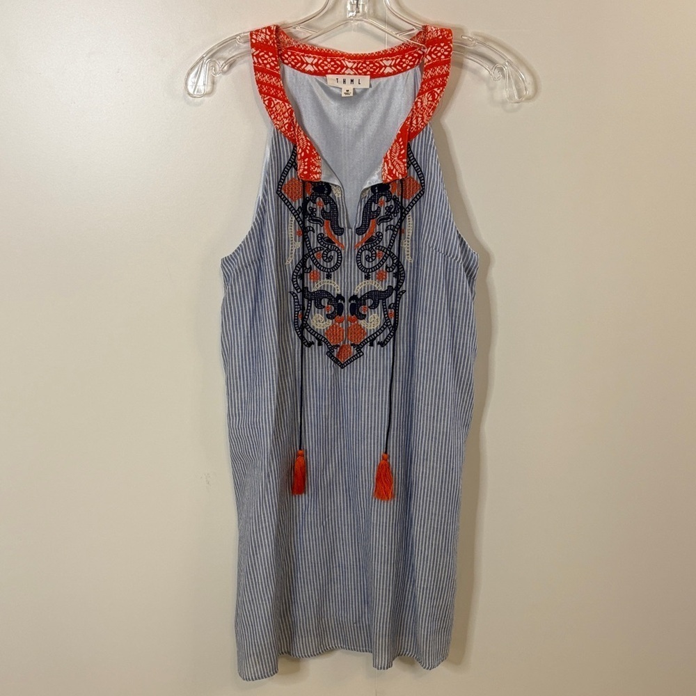 THML Red and Blue Patterned Dress